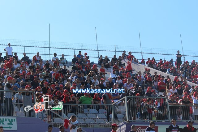 فيديو : الحسم النهائي ينتقل الى ارض الناصرة يوم الثلاثاء بعد التعادل 1-1 واكثر من 4500 مشجع ساند الفريق القسماوي 